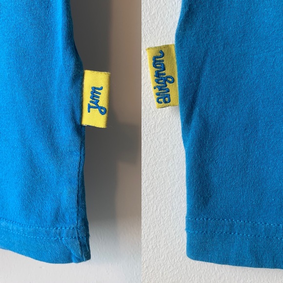 Bright Blue Vintage Jim Avignon Tiki Guy T-shirt - Picture 5 of 8